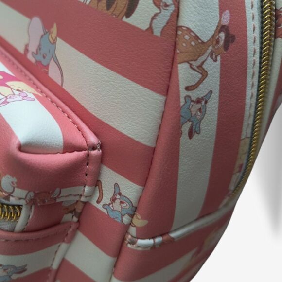 Loungefly Disney Best Friends Stripe Mini Backpack - Picture 5 of 8